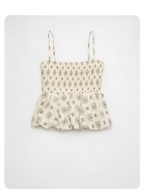 American Eagle Smocked Bubble Tank